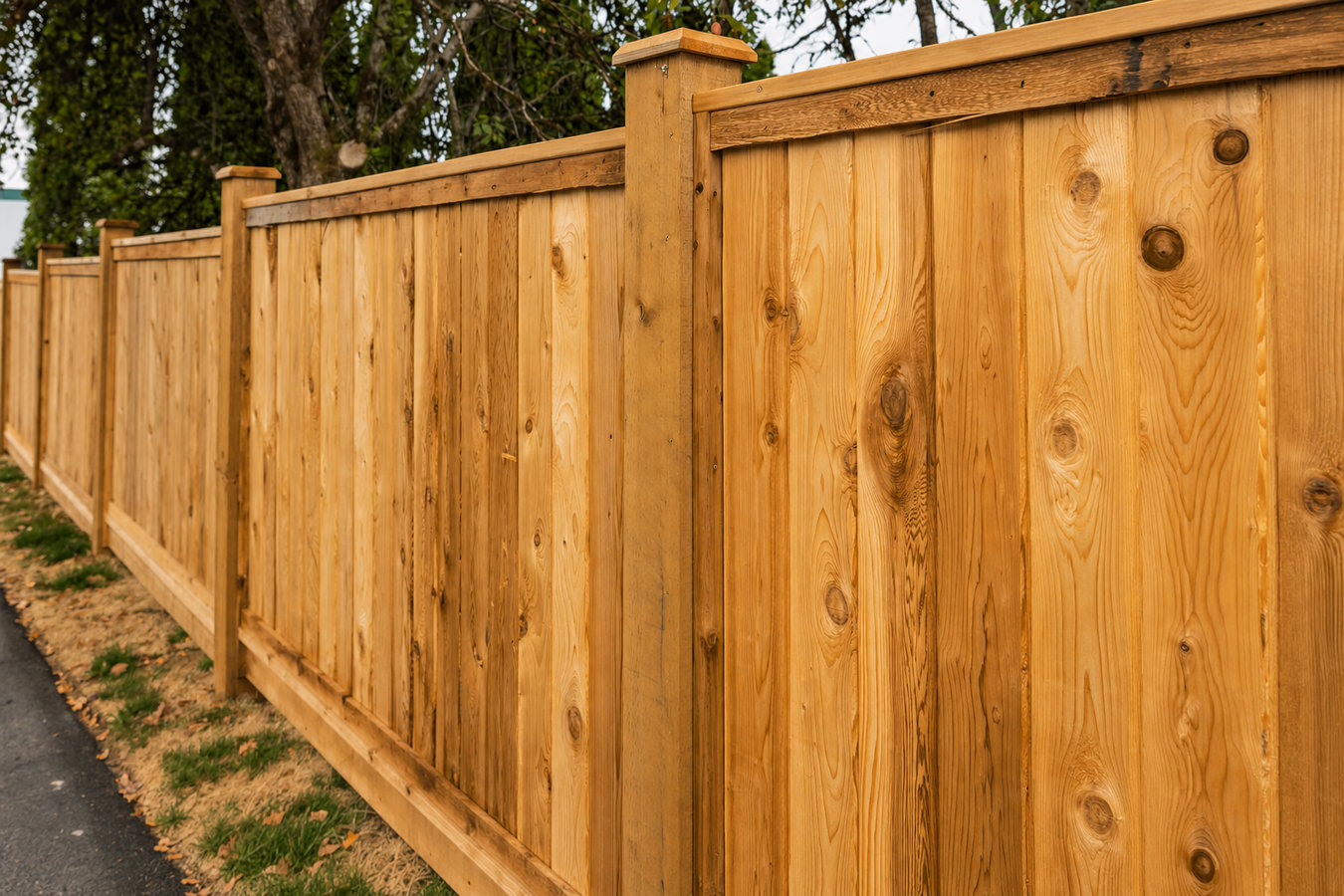 Wood and privacy fence installation